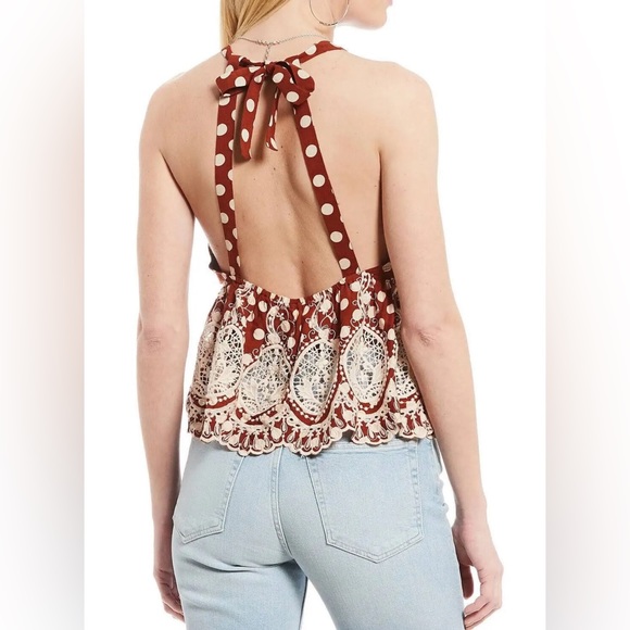 Free people Rust Halter Top - Picture 2 of 5
